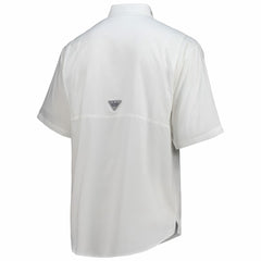 Columbia Dallas Cowboys Tamiami Omni-Shade Button-Down Short Sleeve Shirt White