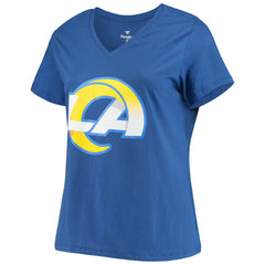 Fanatics Matthew Stafford Los Angeles Rams Women's Plus Size Player Name & Number V-Neck T-Shirt Royal