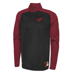 Arizona Cardinals New Era Combine Authentic O-Line Raglan Half-Zip Jacket Black