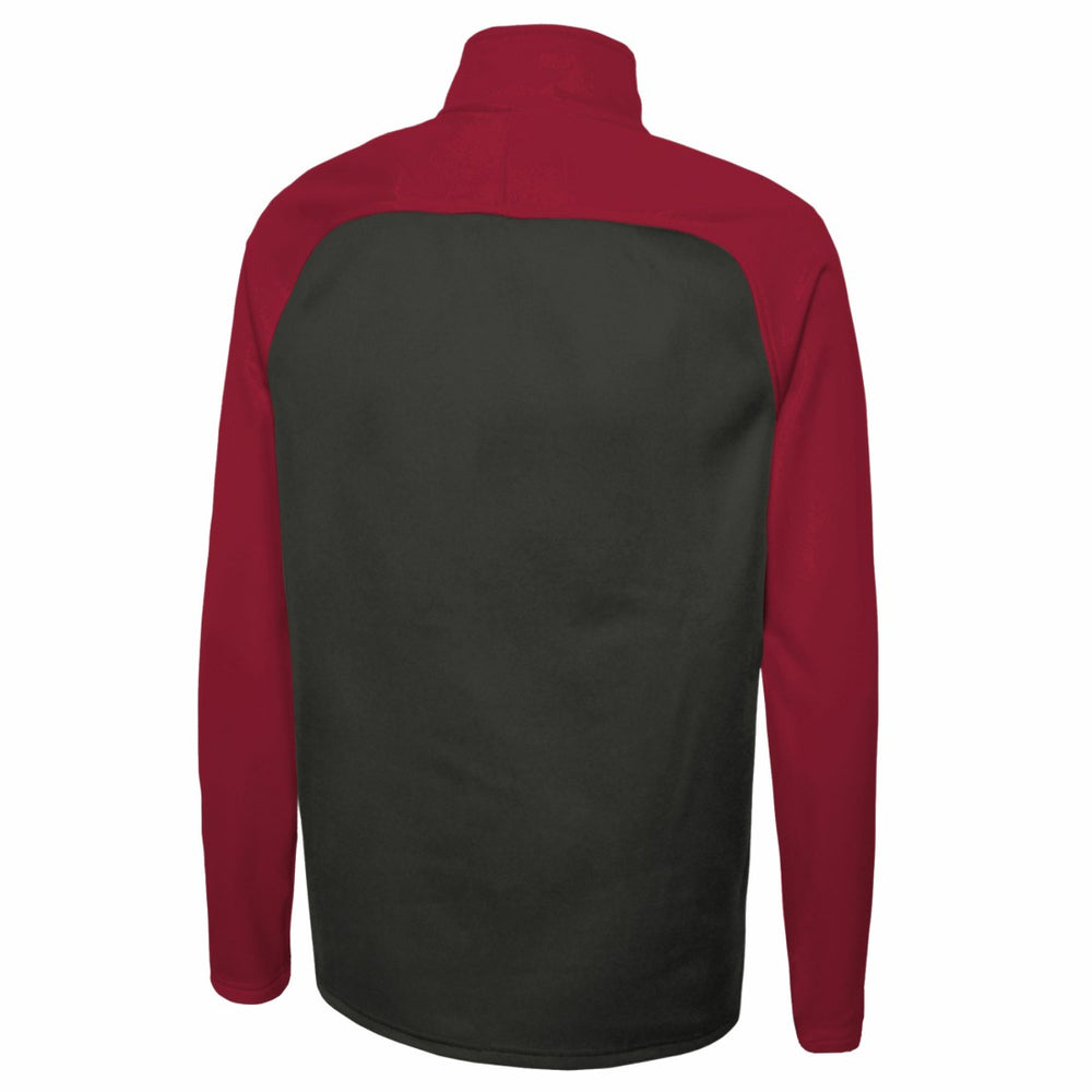 Tampa Bay Buccaneers New Era Combine Authentic O-Line Raglan Half-Zip Jacket Black