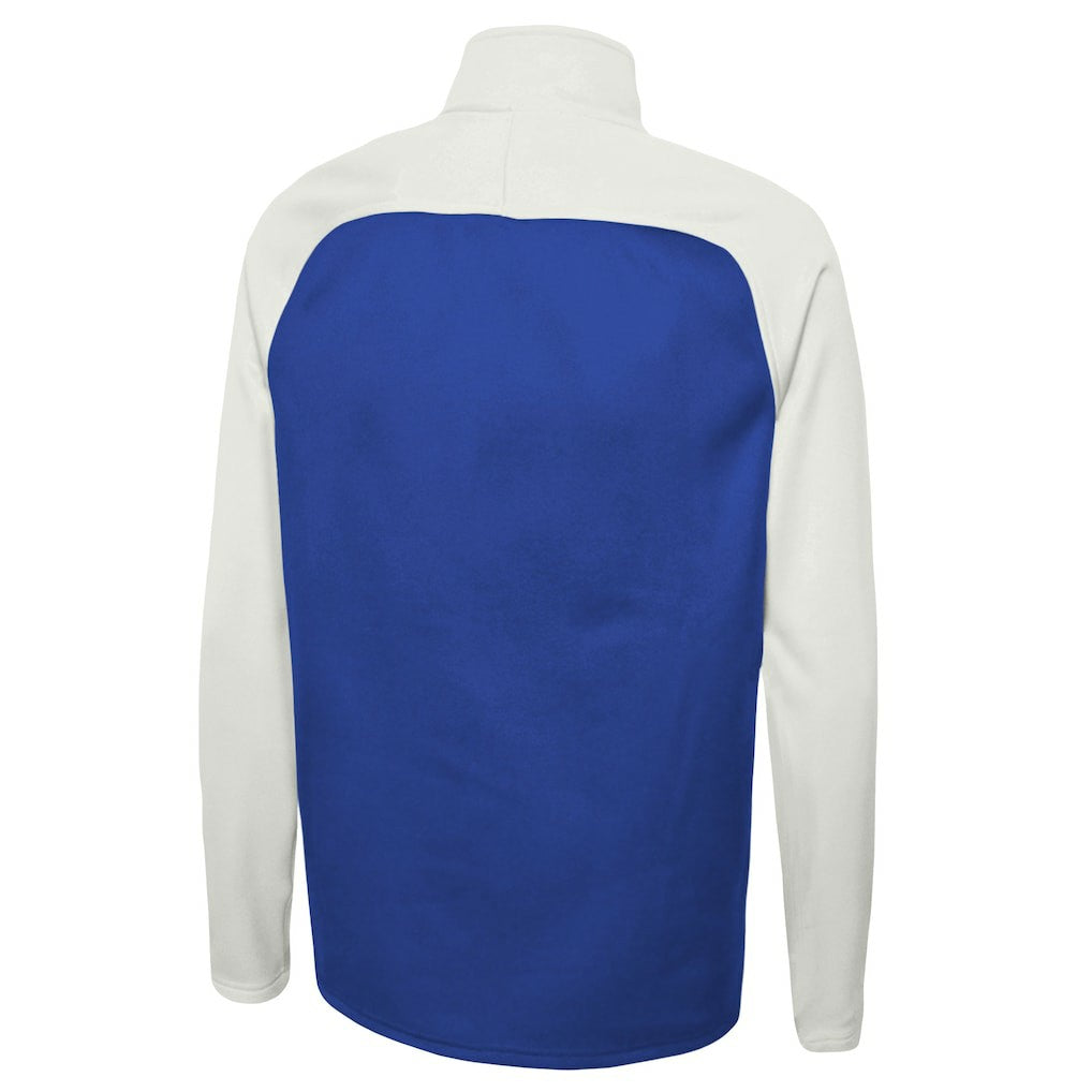 Los Angeles Rams New Era Combine Authentic O-Line Raglan Half-Zip Jacket Royal
