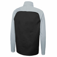 Las Vegas Raiders New Era Combine Authentic O-Line Raglan Half-Zip Jacket Black