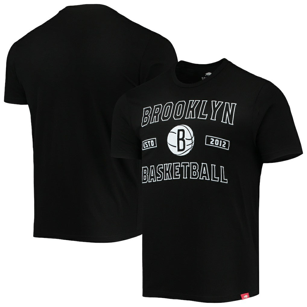 Brooklyn Nets Sportiqe Tri-Blend T-Shirt Black
