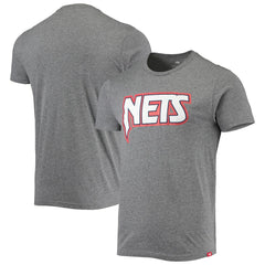 Brooklyn Nets Sportiqe Moments Mixtape Comfy Tri-Blend T-Shirt Heathered Gray