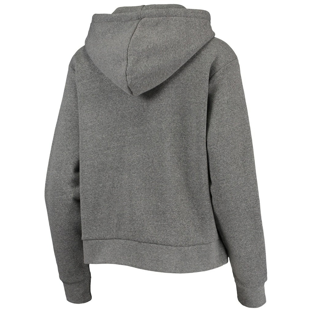 Brooklyn Nets Sportiqe Women's Moments Mixtape Ava Tri-Blend Pullover Hoodie Heathered Gray