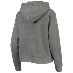 Brooklyn Nets Sportiqe Women's Moments Mixtape Ava Tri-Blend Pullover Hoodie Heathered Gray