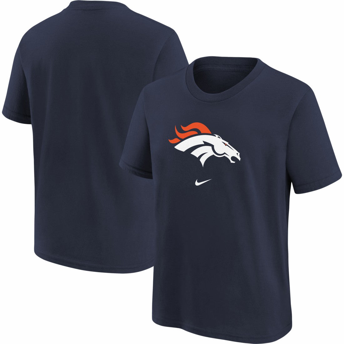 Nike Denver Broncos Youth Logo T-Shirt Navy