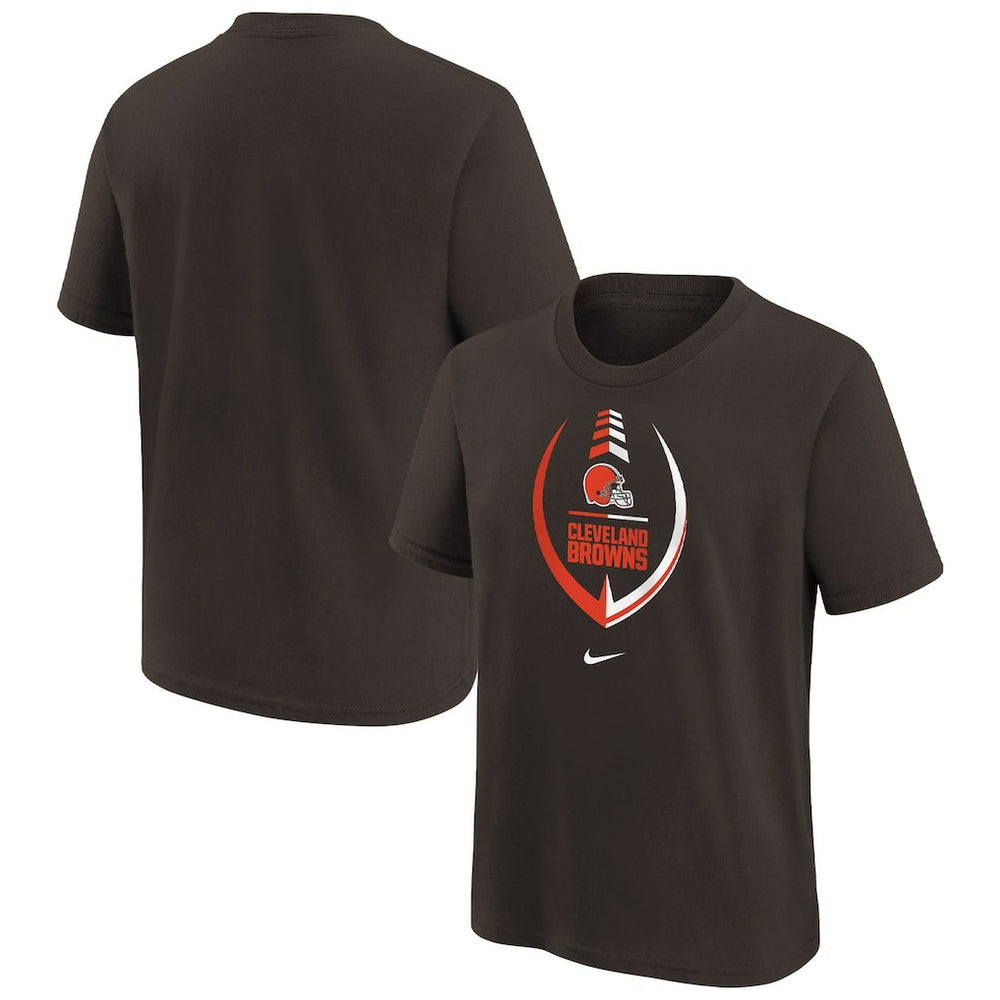 Nike Cleveland Browns Girls Preschool Icon T-Shirt Brown
