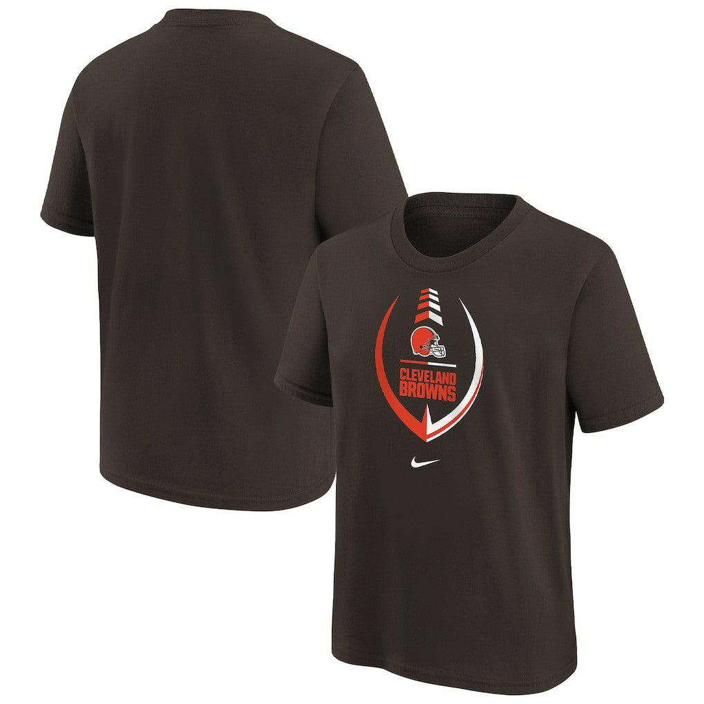 Nike Cleveland Browns Girls Preschool Icon T-Shirt Brown