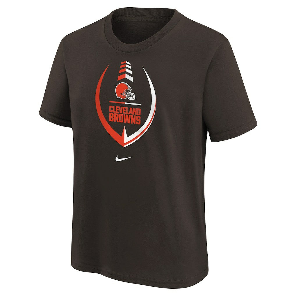 Nike Cleveland Browns Girls Preschool Icon T-Shirt Brown