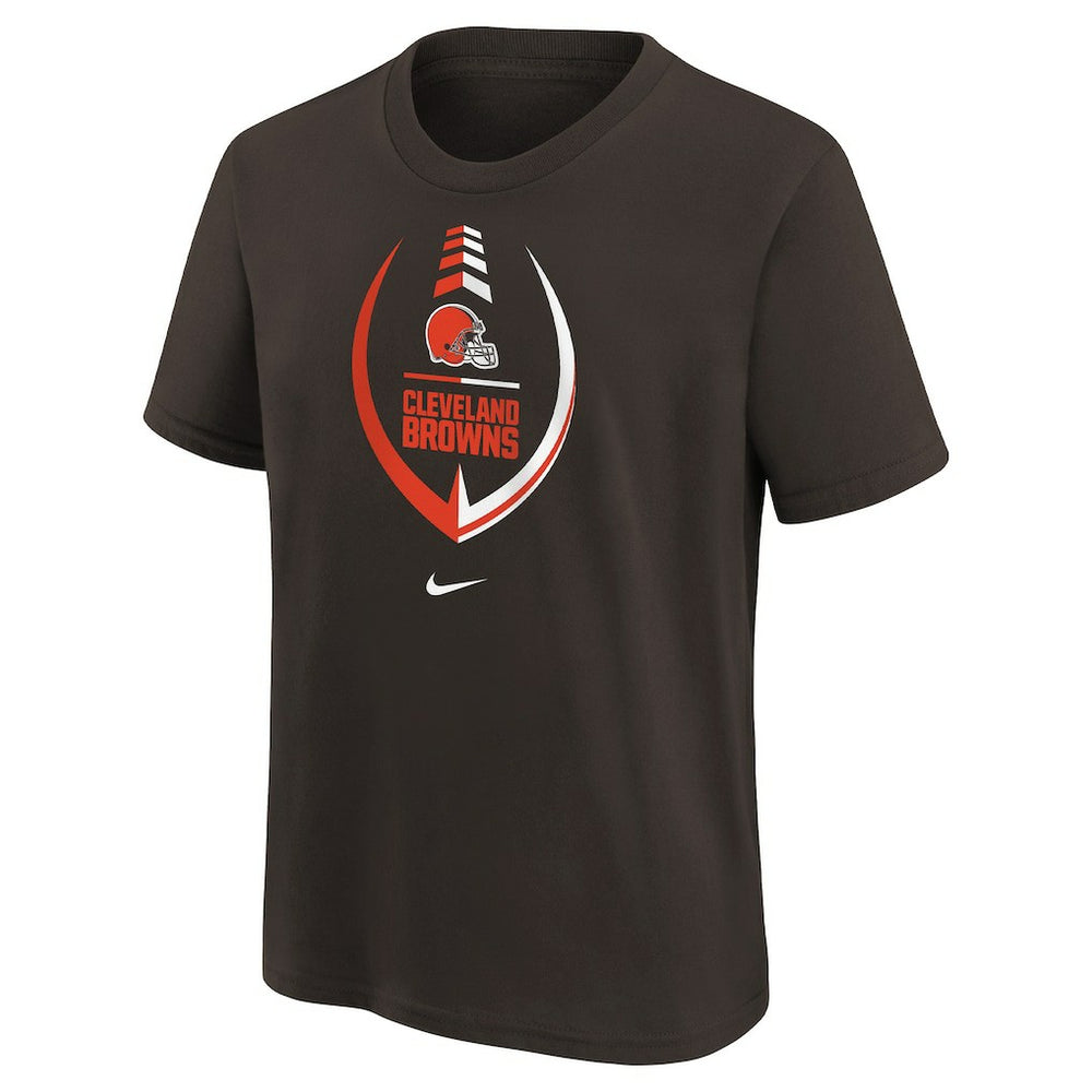 Nike Cleveland Browns Girls Preschool Icon T-Shirt Brown