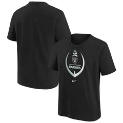 Nike Las Vegas Raiders Girls Preschool Icon T-Shirt Black