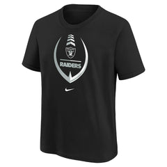 Nike Las Vegas Raiders Girls Preschool Icon T-Shirt Black