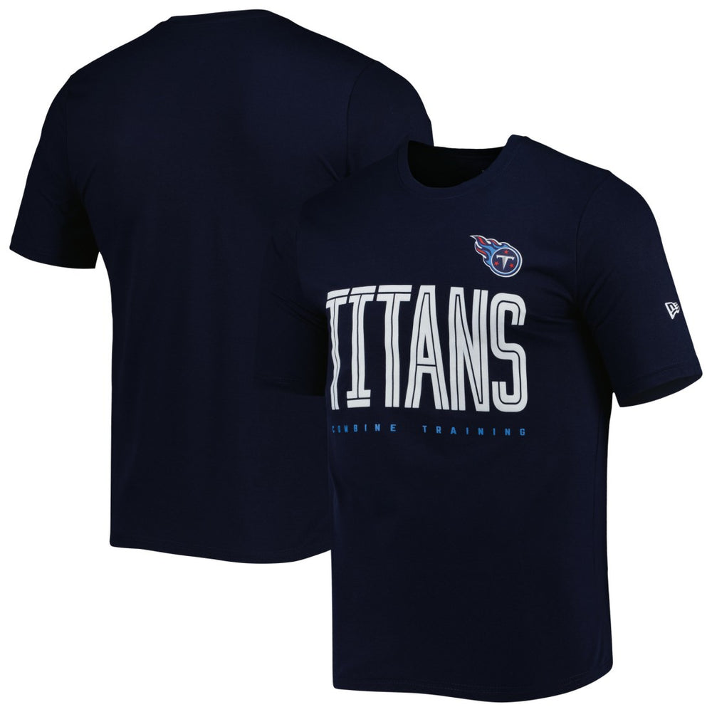 Tennessee Titans New Era Combine Authentic Training Huddle Up T-Shirt Navy