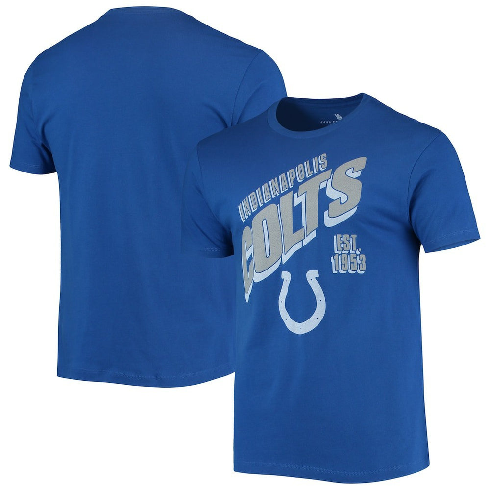 Indianapolis Colts Junk Food Slant T-Shirt Royal