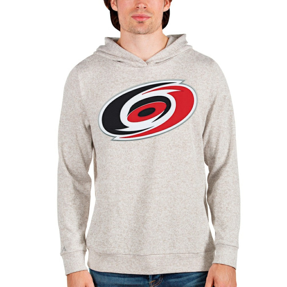Carolina Hurricanes Antigua Absolute Pullover Hoodie - Oatmeal - NHL 4550427