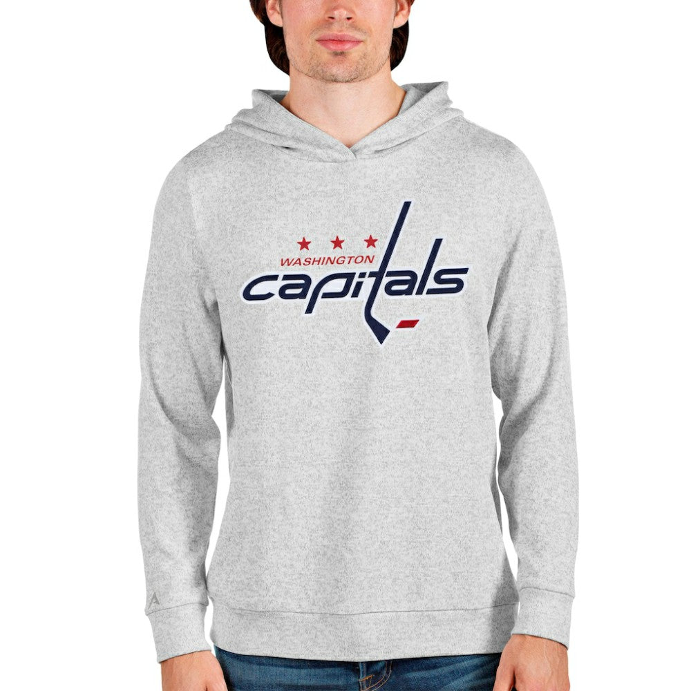 Washington Capitals Antigua Absolute Pullover Hoodie - Heathered Gray - NHL 4550566