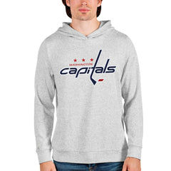 Washington Capitals Antigua Absolute Pullover Hoodie - Heathered Gray - NHL 4550566