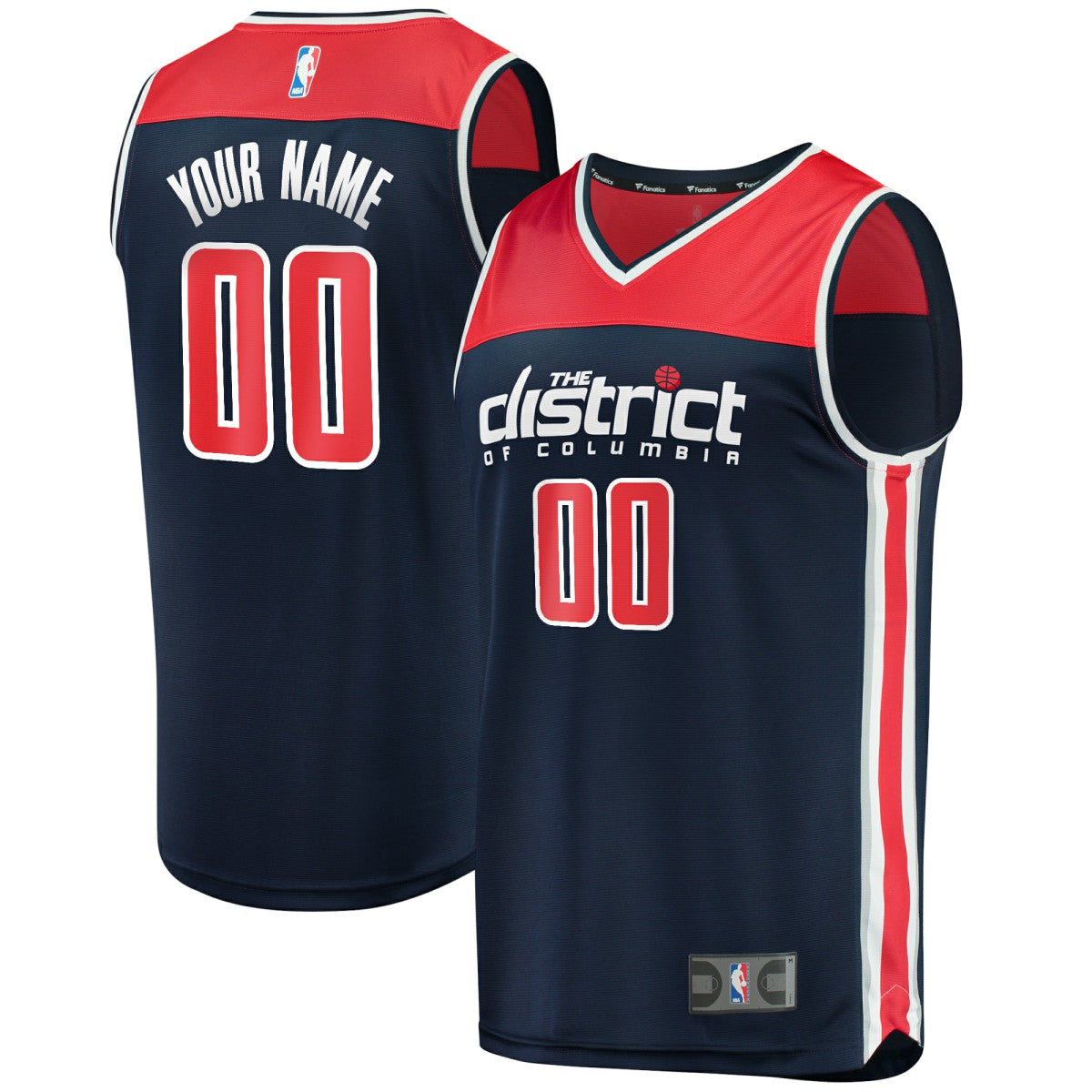 Washington Wizards Fast Break Replica Custom Jersey Navy Statement Edition | Fanatics Near Me