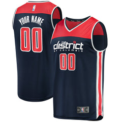 Washington Wizards Fast Break Replica Custom Jersey Navy Statement Edition | Fanatics Near Me