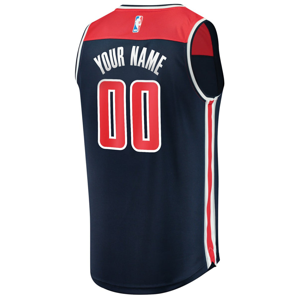 Washington Wizards Fast Break Replica Custom Jersey Navy Statement Edition | Fanatics Near Me