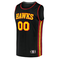 Atlanta Hawks Fast Break Replica Custom Jersey Black Statement Edition | Fanatics Lifestyle