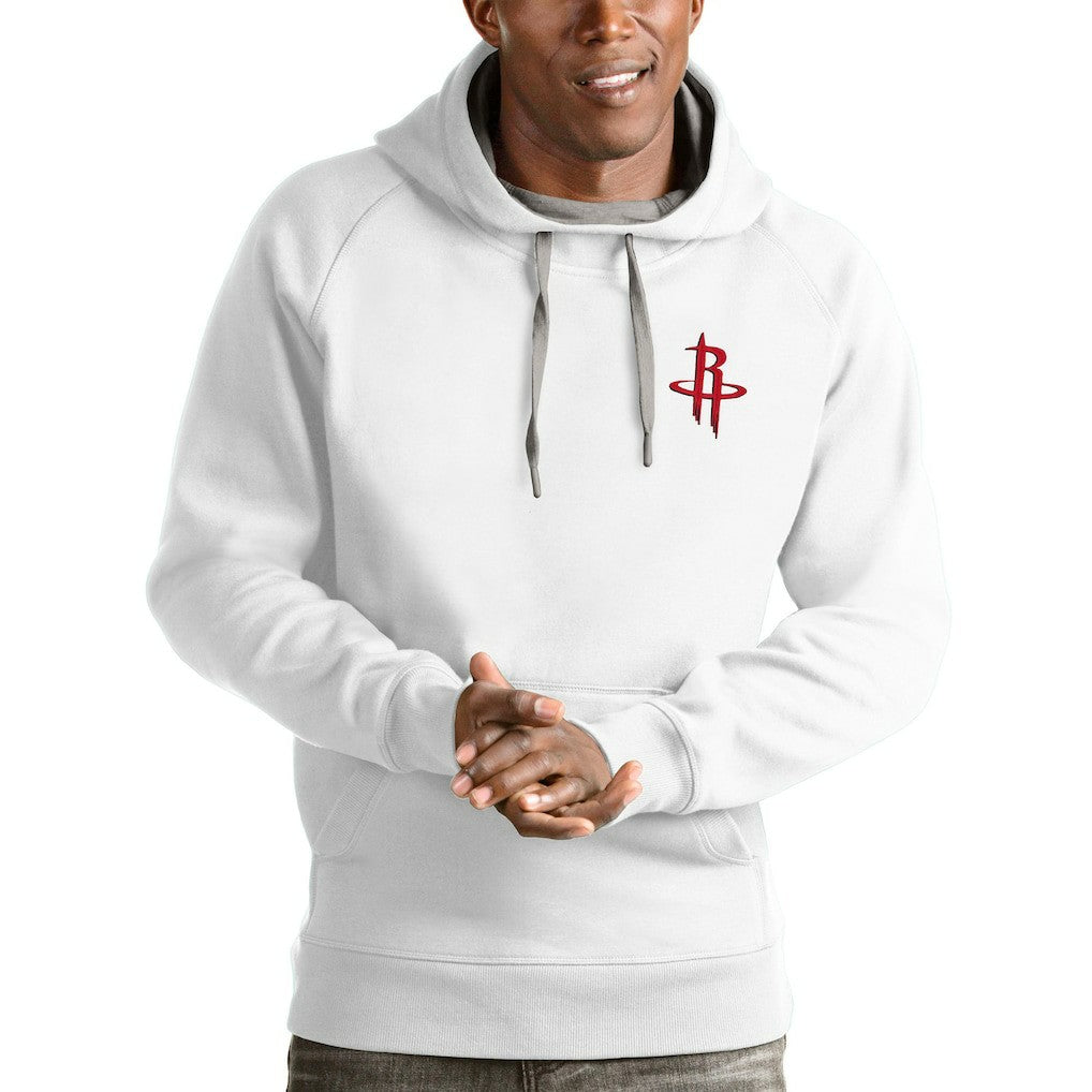 Houston Rockets Antigua Victory Pullover Hoodie White