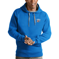 Oklahoma City Thunder Antigua Victory Pullover Hoodie Blue