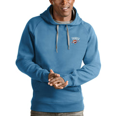 Oklahoma City Thunder Antigua Victory Pullover Hoodie Light Blue
