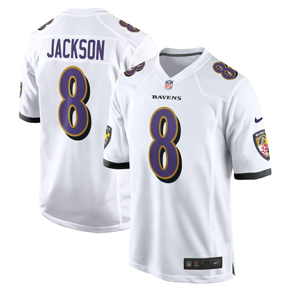 Nike Lamar Jackson Baltimore Ravens Game Jersey White