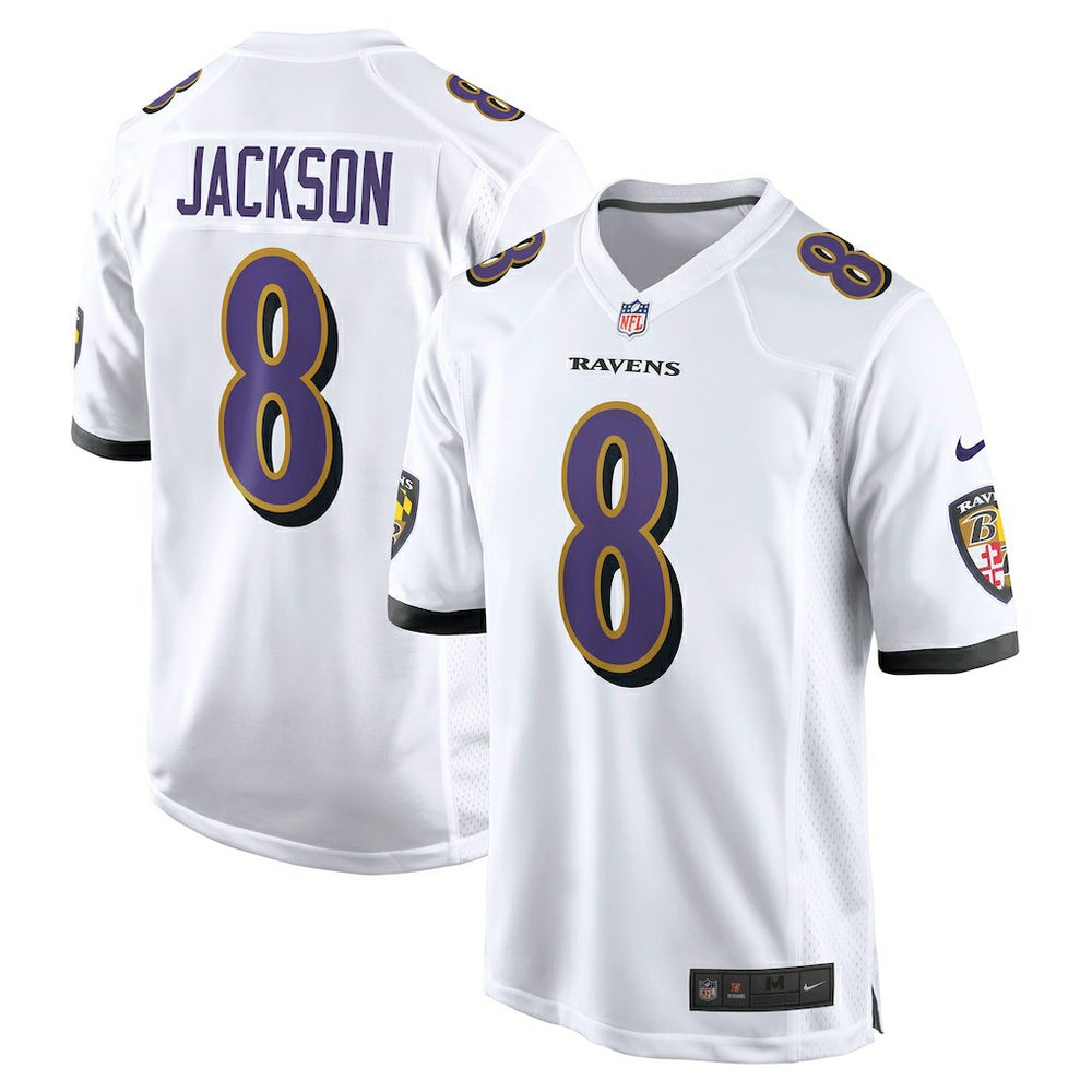Nike Lamar Jackson Baltimore Ravens Game Jersey White