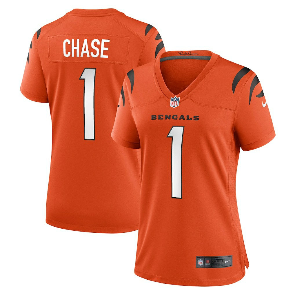 Nike Ja'Marr Chase Cincinnati Bengals Women's Alternate Game Jersey Orange