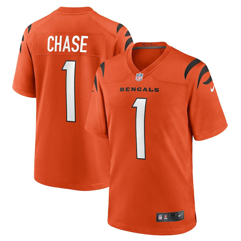 Nike Ja'Marr Chase Cincinnati Bengals Alternate Game Jersey Orange