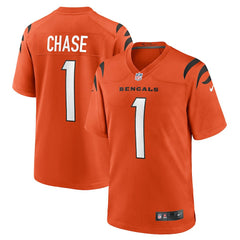 Nike Ja'Marr Chase Cincinnati Bengals Alternate Game Jersey Orange