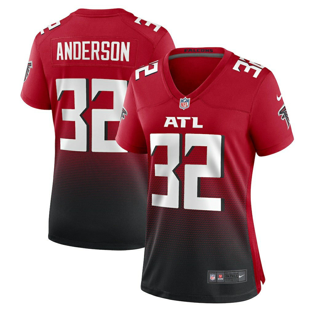 Nike Jamal Anderson Atlanta Falcons Women's Retired Game Jersey Red