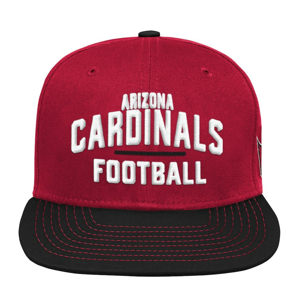 Arizona Cardinals Youth Lock Up Snapback Hat Cardinal/Black