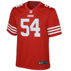 Nike Fred Warner San Francisco 49ers Youth Game Jersey Scarlet