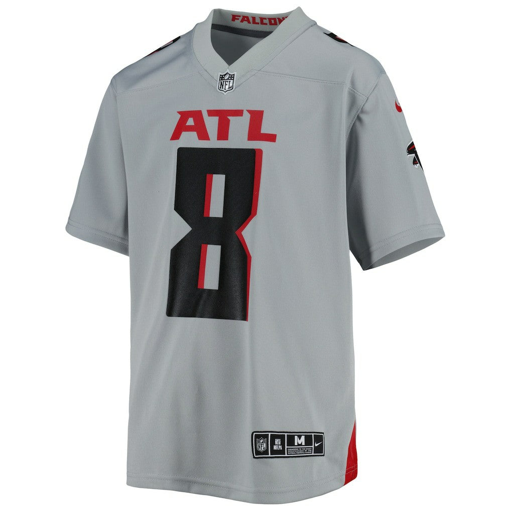 Nike Kyle Pitts Atlanta Falcons Youth Inverted Game Jersey Gray