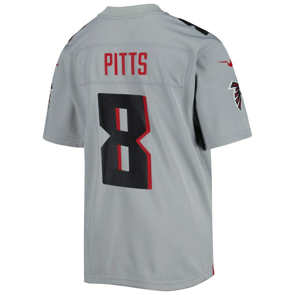 Nike Kyle Pitts Atlanta Falcons Youth Inverted Game Jersey Gray