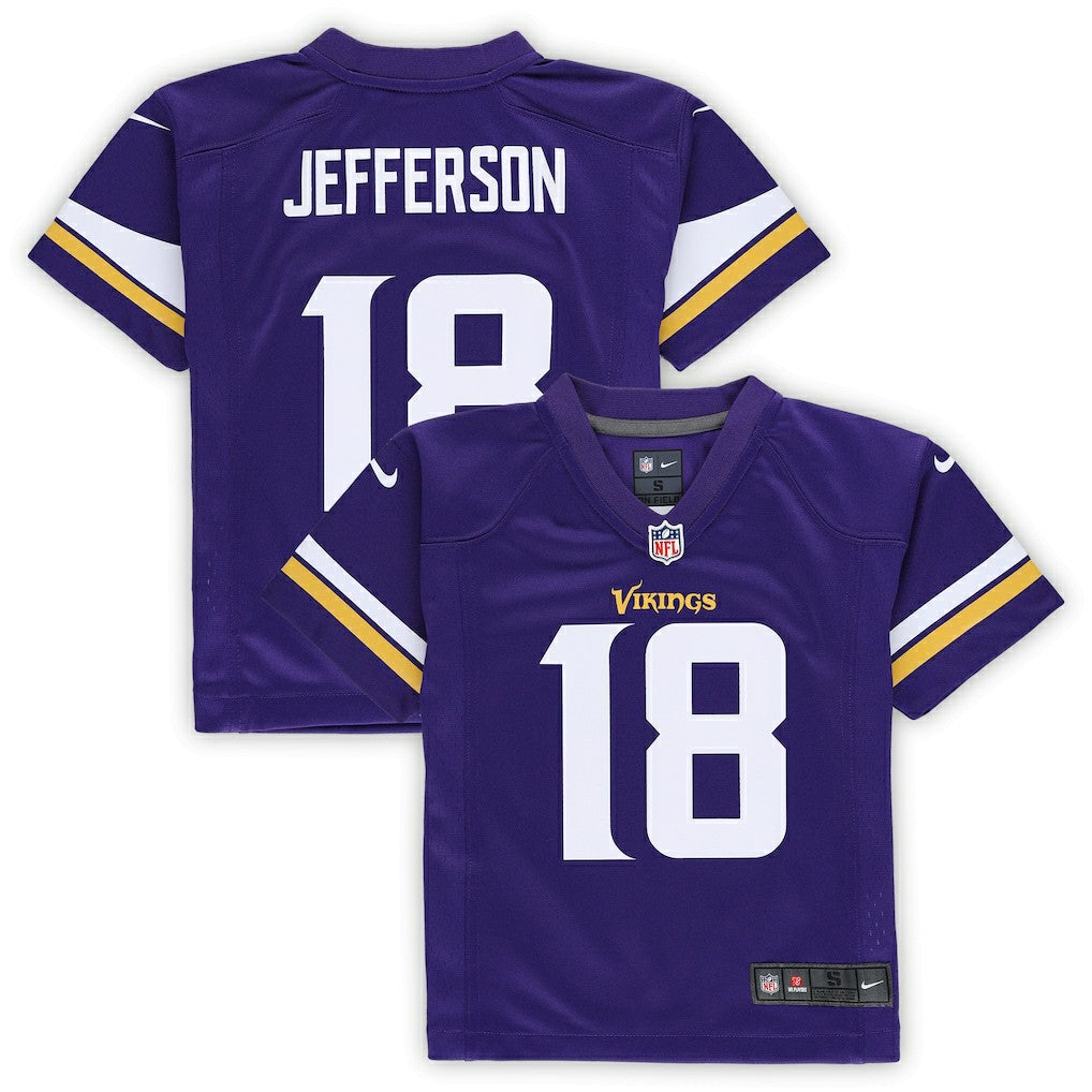 Nike Justin Jefferson Minnesota Vikings Preschool Game Jersey Purple