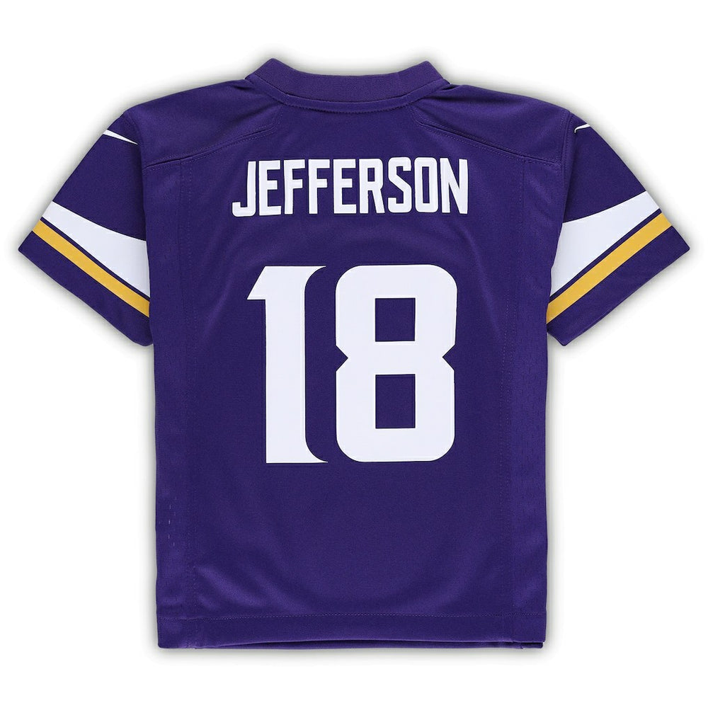 Nike Justin Jefferson Minnesota Vikings Preschool Game Jersey Purple