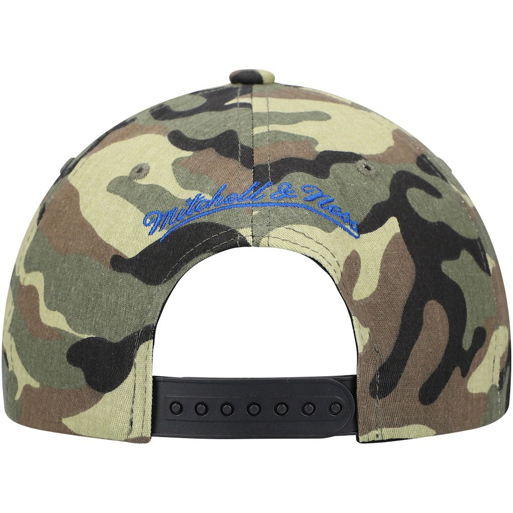 Philadelphia 76ers Woodland Desert Snapback Hat Camo | Mitchell & Ness for sale