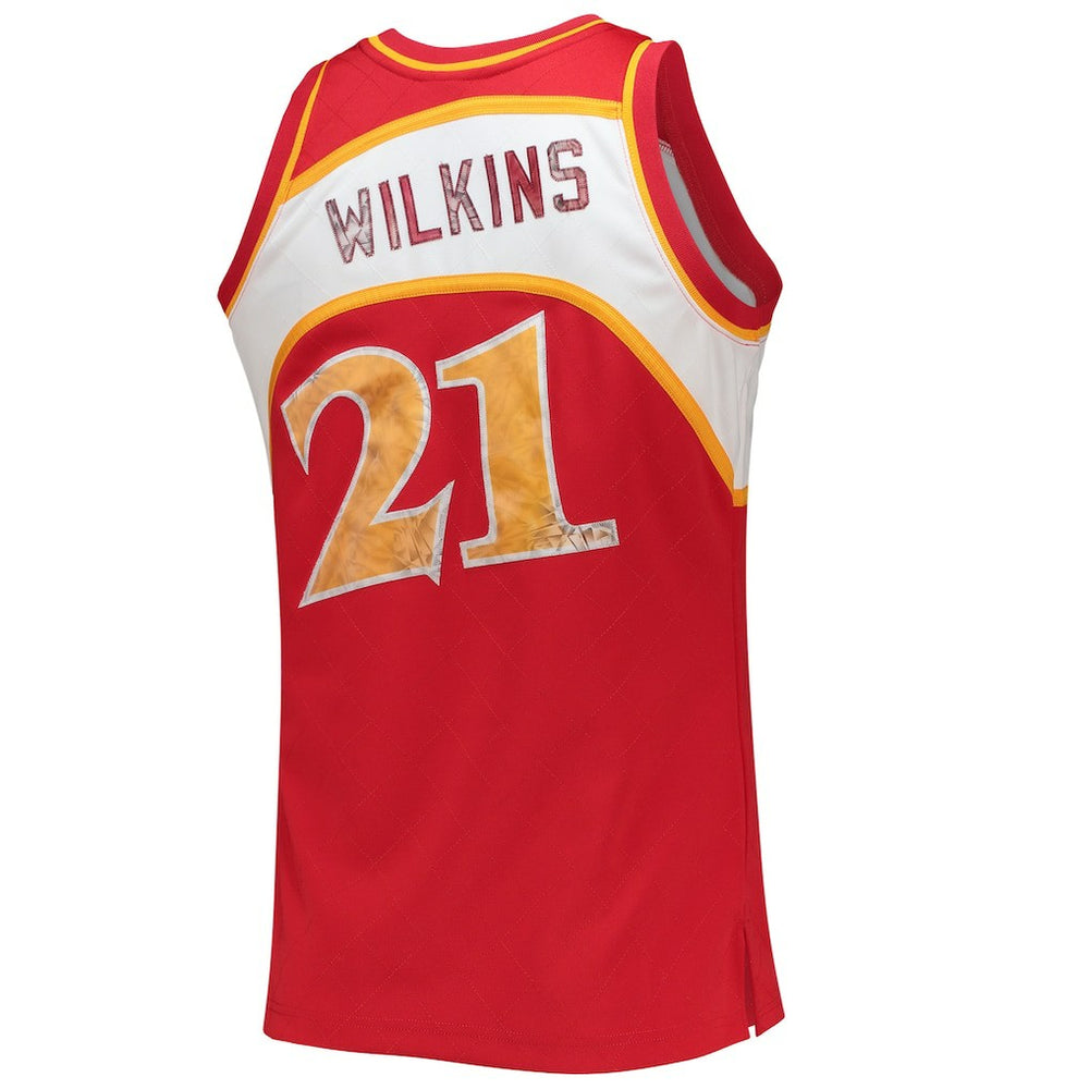 Dominique Wilkins Atlanta Hawks 1986/87 Hardwood Classics NBA 75th Anniversary Diamond Swingman Jersey Red | Mitchell & Ness discount