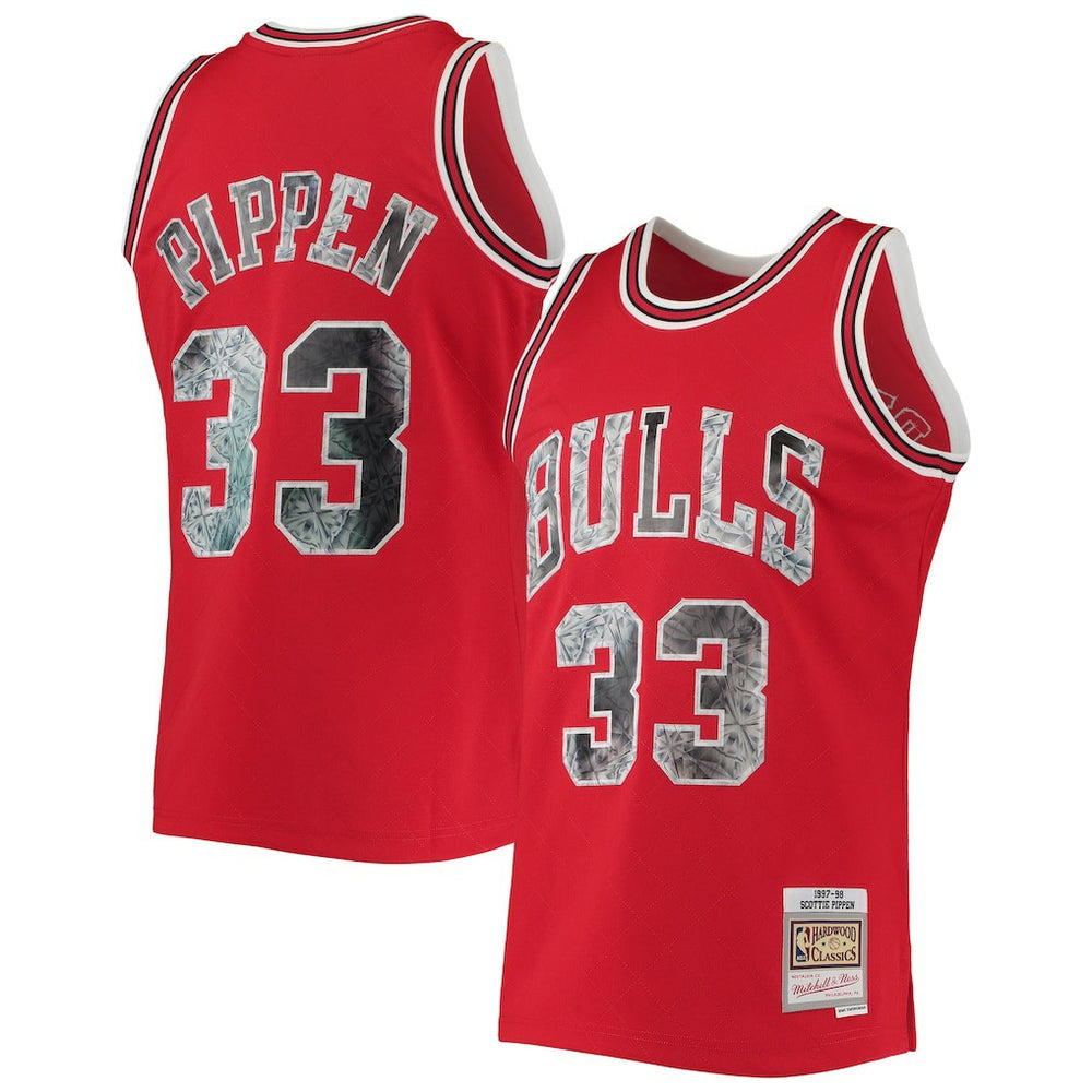 Scottie Pippen Chicago Bulls 1997/98 Hardwood Classics NBA 75th Anniversary Diamond Swingman Jersey for sale Red | Mitchell & Ness Near Me