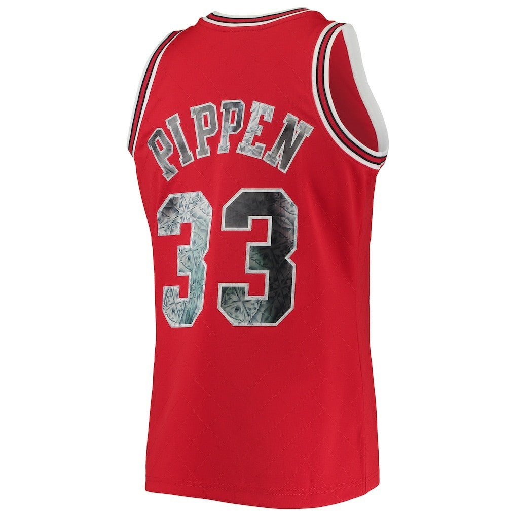 Scottie Pippen Chicago Bulls 1997/98 Hardwood Classics NBA 75th Anniversary Diamond Swingman Jersey for sale Red | Mitchell & Ness Near Me