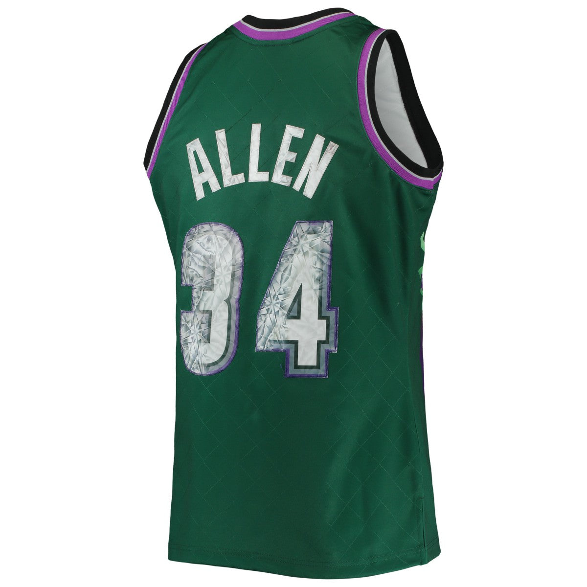 Ray Allen Milwaukee Bucks 1996/97 Hardwood Classics NBA 75th Anniversary Diamond Swingman Jersey Green | Mitchell & Ness US