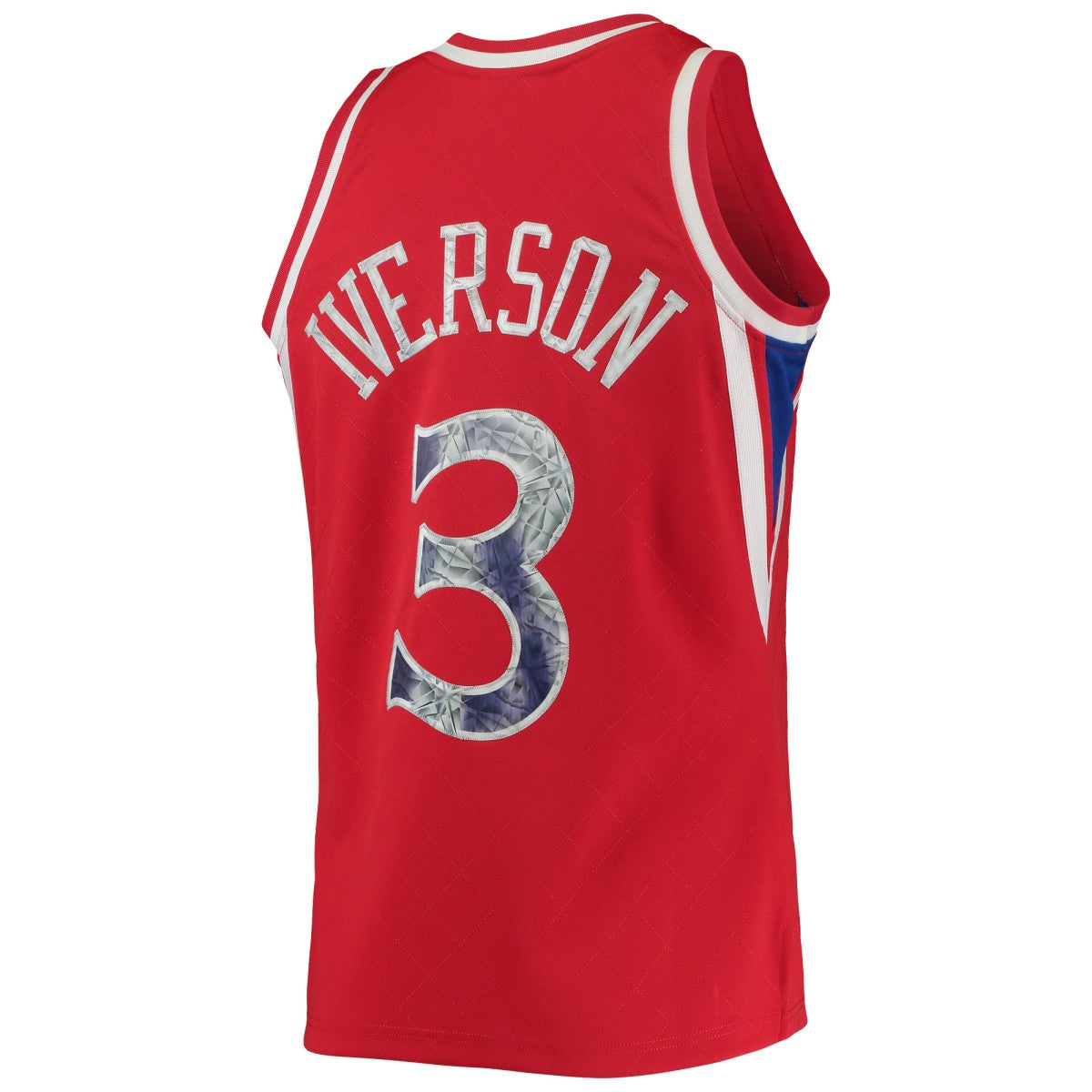 Allen Iverson Philadelphia 76ers 1996/97 Hardwood Classics NBA 75th Anniversary Diamond Swingman Jersey Red | Mitchell & Ness Near Me