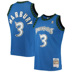 Stephon Marbury Minnesota Timberwolves 1996/97 Hardwood Classics Swingman Jersey Blue | Mitchell & Ness Near Me