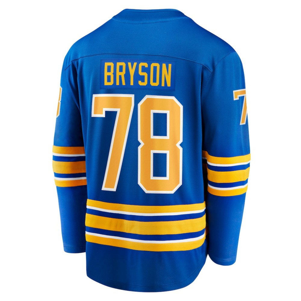 Jacob Bryson Buffalo Sabres Fanatics Home Breakaway Player Jersey - Royal - NHL 4564005