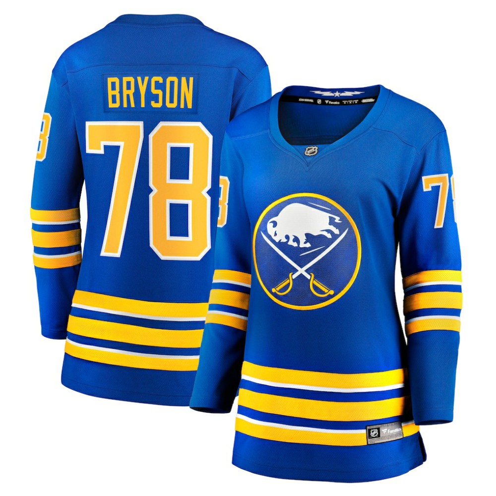 Jacob Bryson Buffalo Sabres Fanatics Women's Home Breakaway Player Jersey - Royal - NHL 4564050